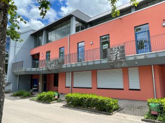 Waldstadion, Haus der Vereine Außenansicht des Waldstadions, Haus der Vereine