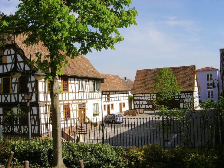 Station des historischen Spaziergangs der Ortsgemeinde Herxheim 