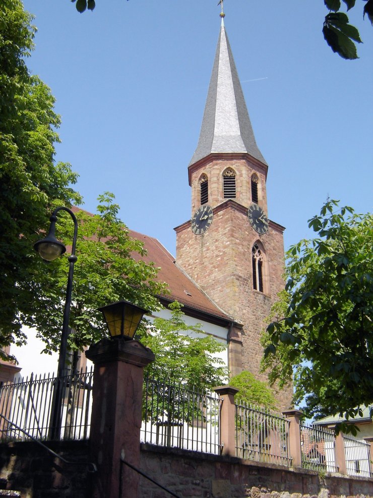 Pfarrkirche St. Maria Station des historischen Spaziergangs der OG Herxheim